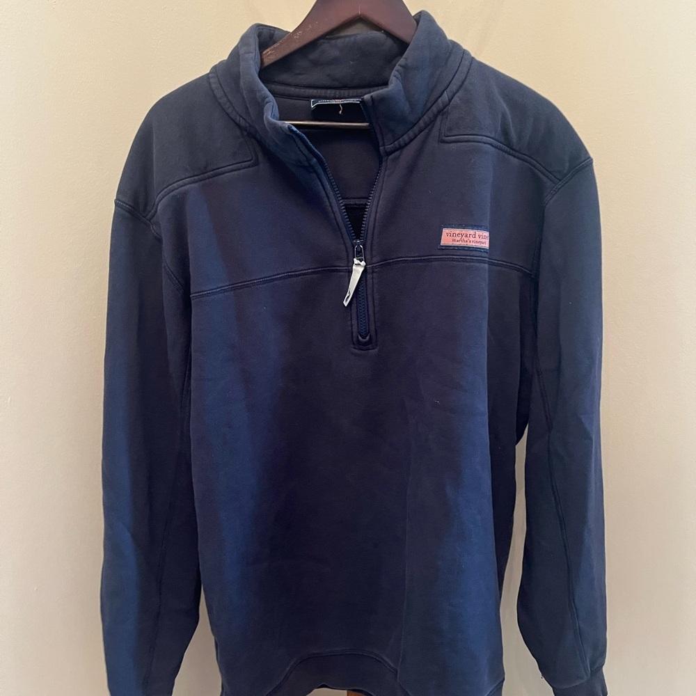Vineyard Vines Blue Zip Up Sweater